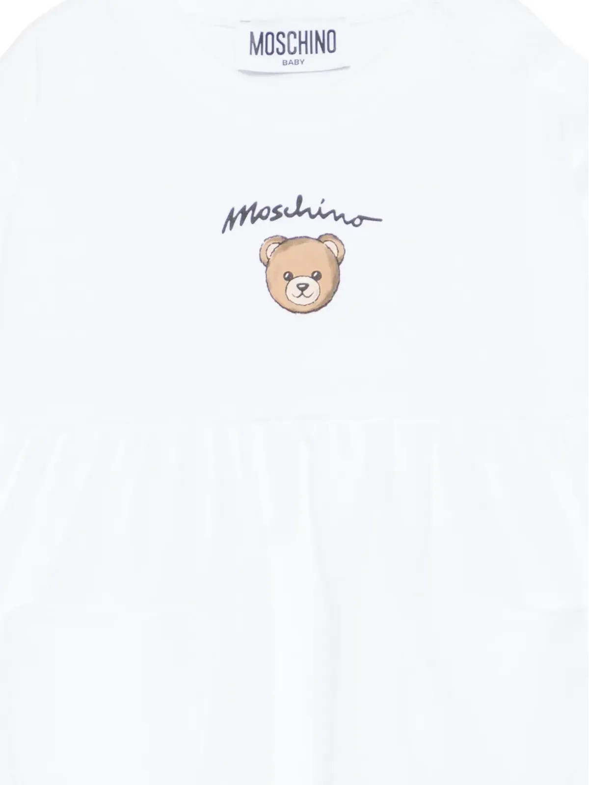 Moschino Kids 半袖ドレス - White - 画像3