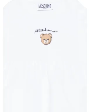 Moschino Kids 半袖ドレス - White - サムネイル3