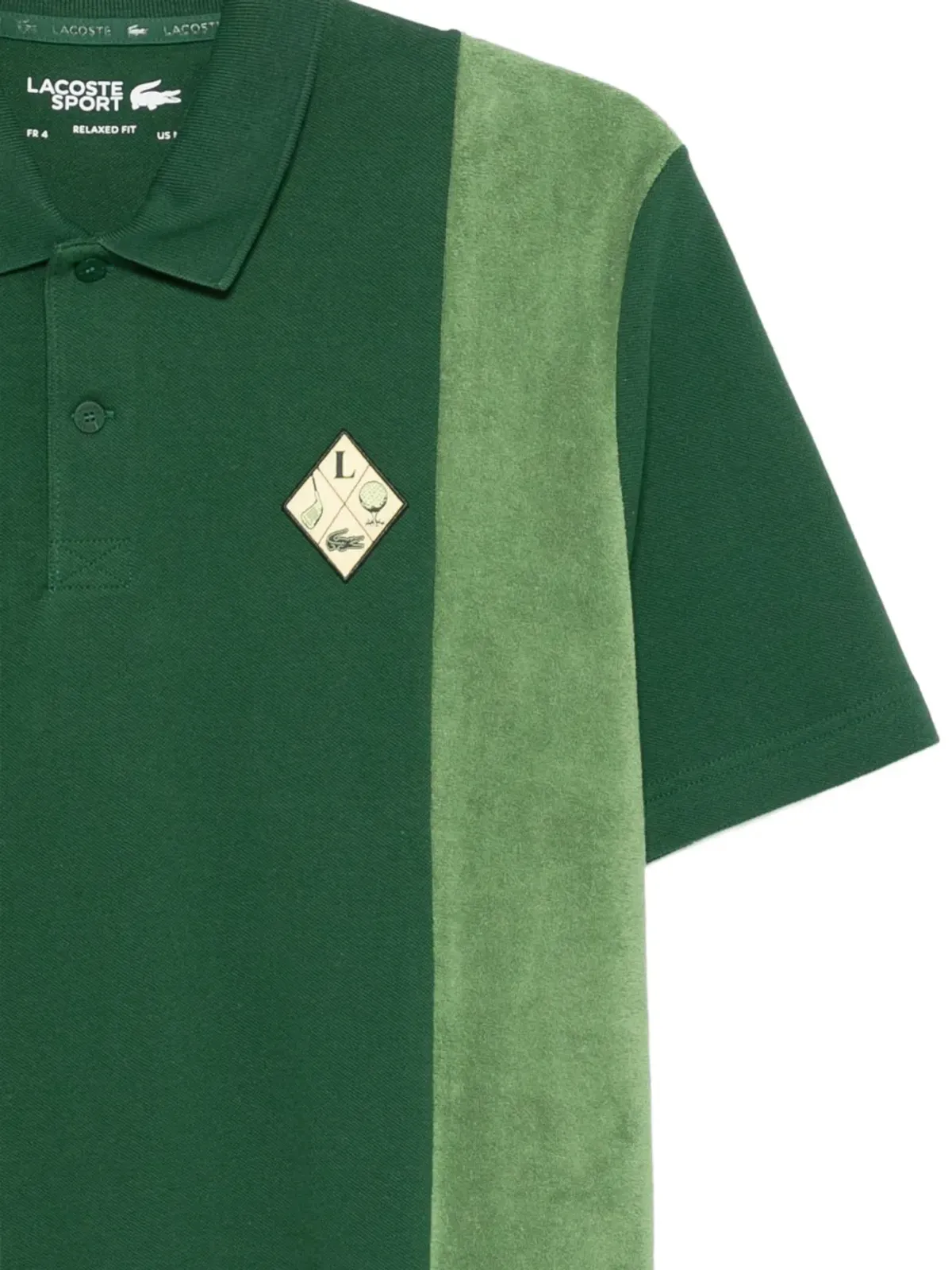 Lacoste カラー ブロック パッチ ポロシャツ - 画像3