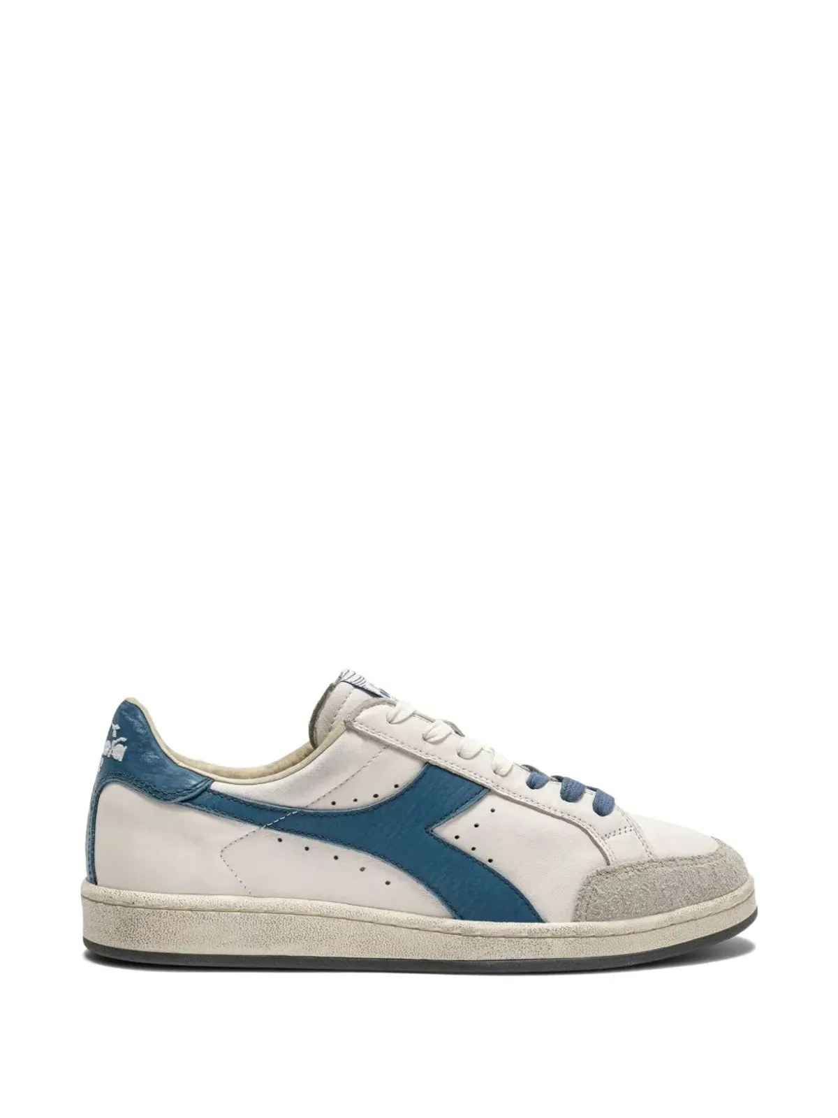 Diadora Prestige ビンテージ レザー スニーカー ホワイト - 画像1