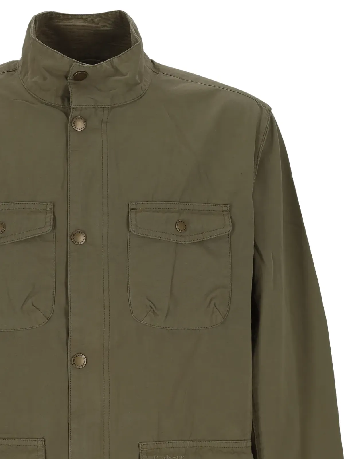 Barbour flap-pocket jacket - Green - 画像3