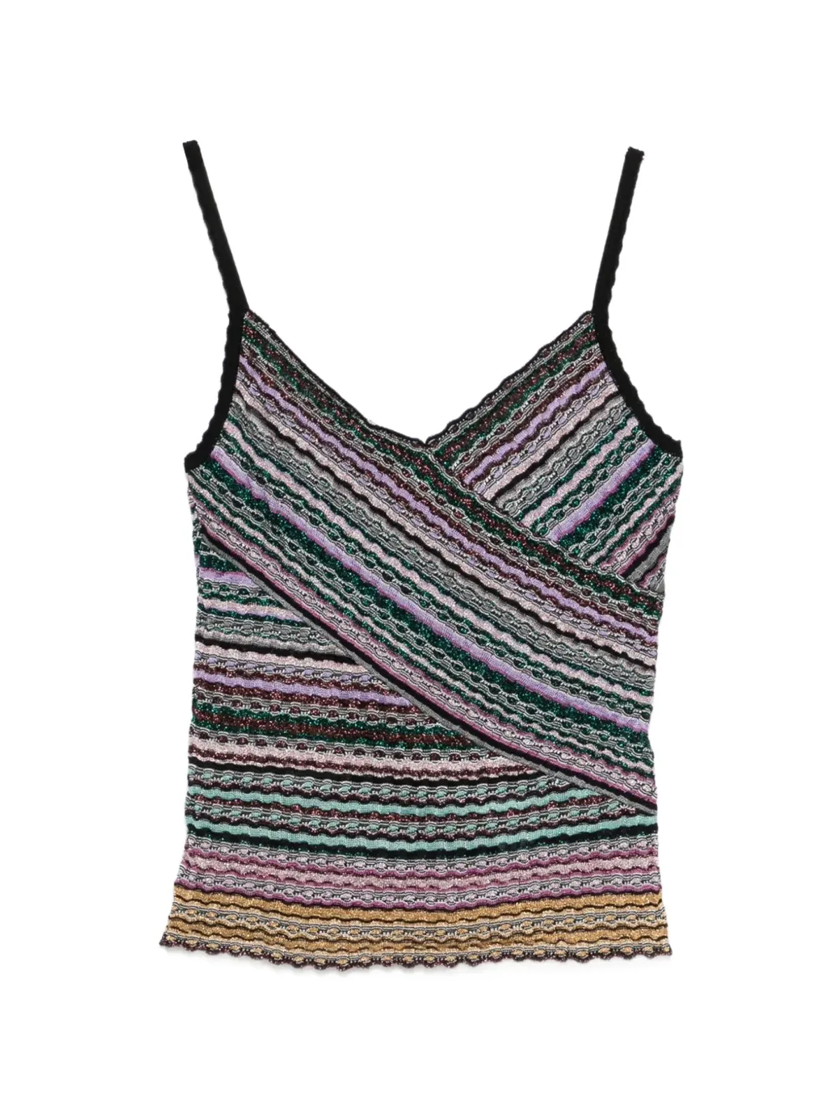 Missoni ストライプ柄ラップタンクトップ - 画像1