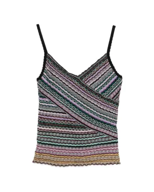 Missoni ストライプ柄ラップタンクトップ - サムネイル1