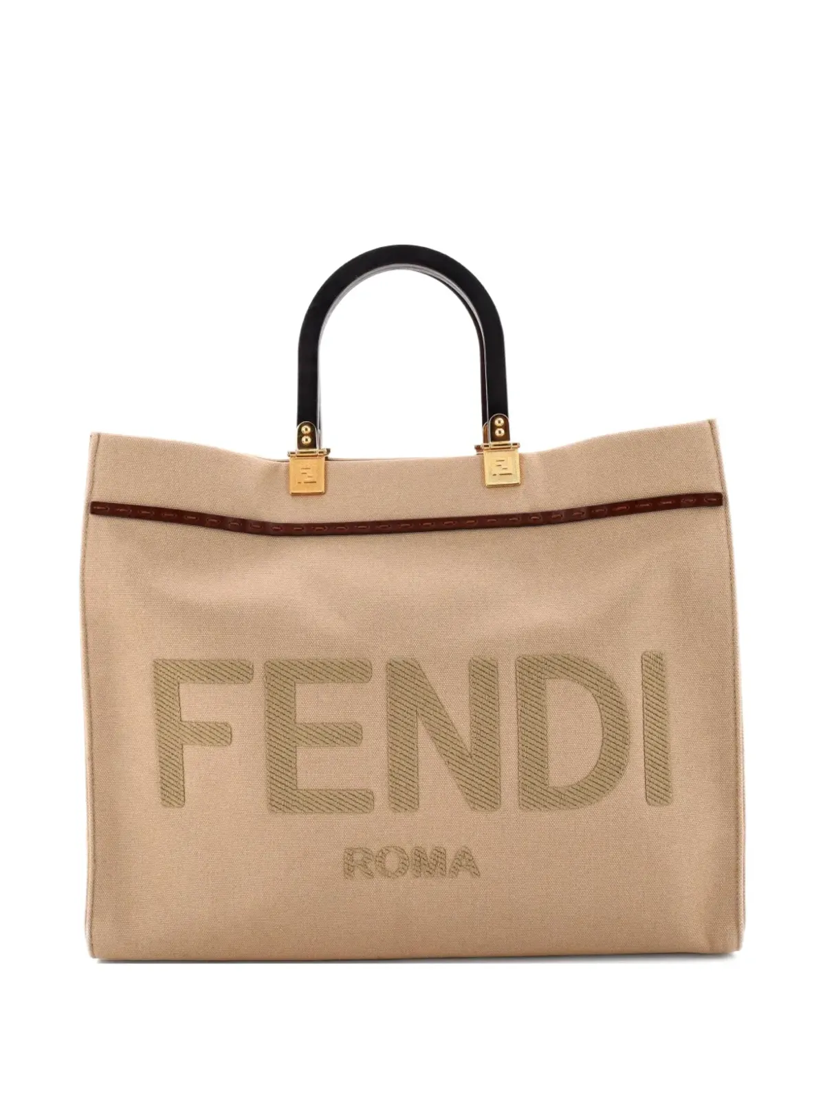 Fendi Pre-Owned Sunshine Shopper Canvas トートバッグ - 画像1