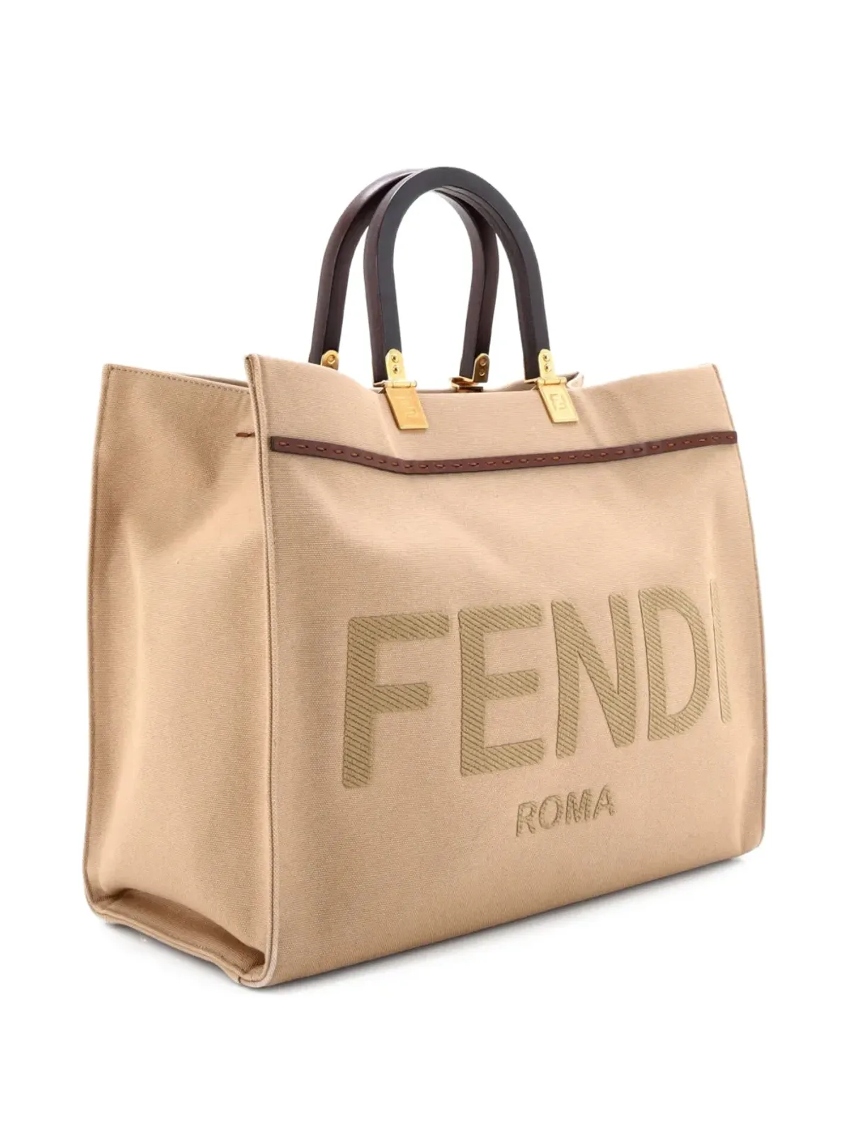 Fendi Pre-Owned Sunshine Shopper Canvas トートバッグ - 画像3