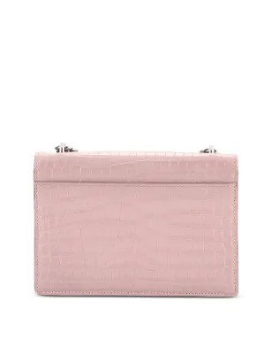 Saint Laurent Pre-Owned サンセットチェーン ウォレット クロコダイル型押しレザー クロスボディバッグ - サムネイル2