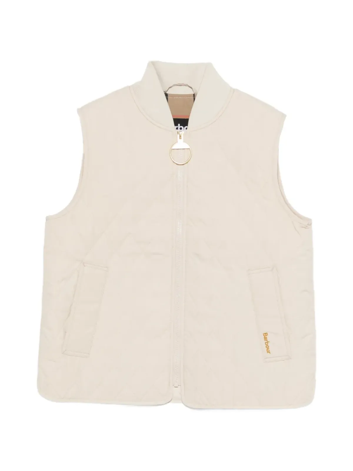 Barbour キルテッドジップアップジレ - 画像1