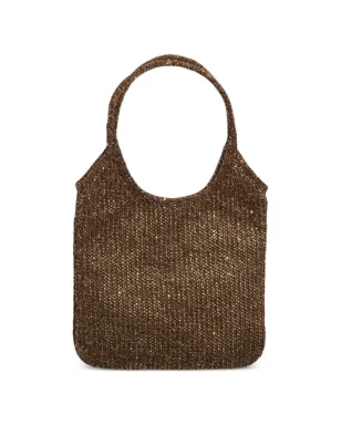 Miu Miu Ivy sequin mesh bag - Brown - サムネイル2