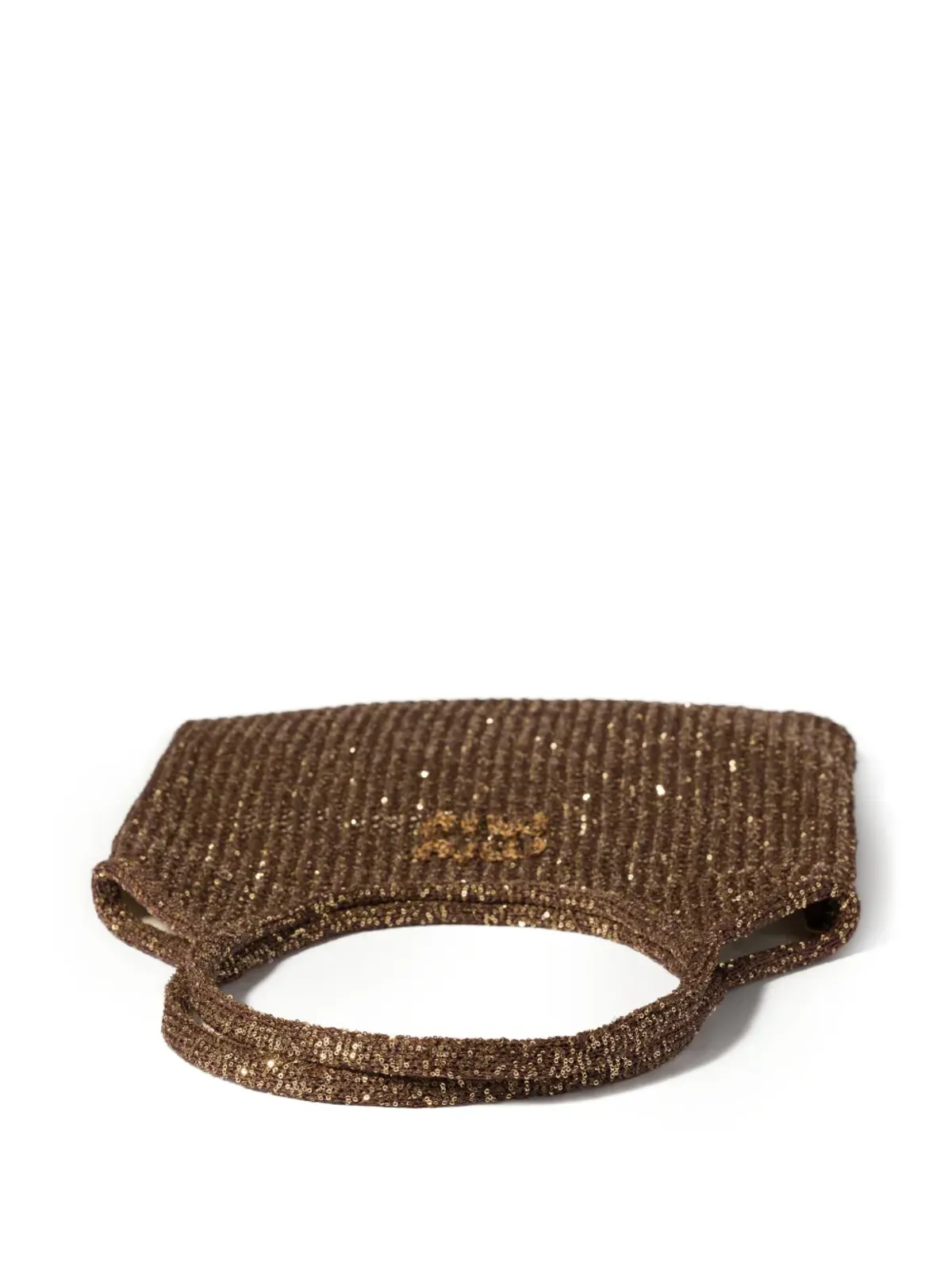 Miu Miu Ivy sequin mesh bag - Brown - 画像4