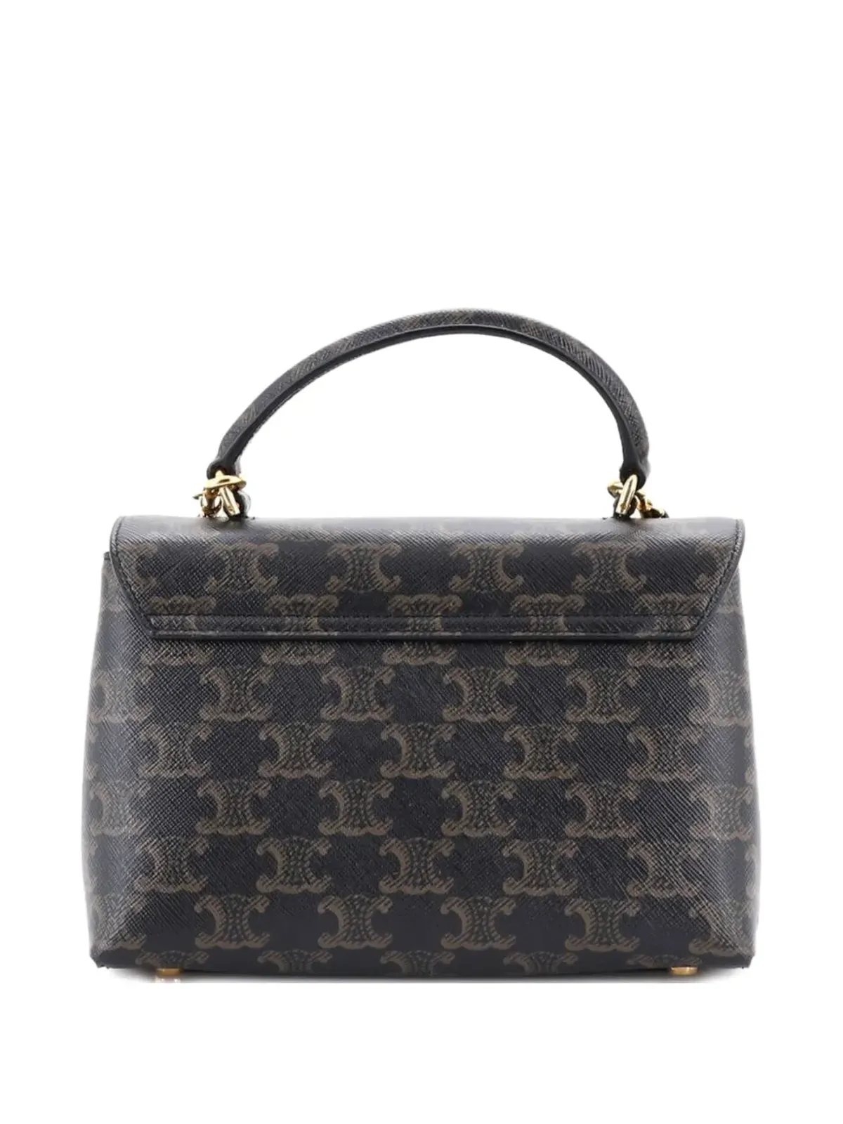 Celine Pre-Owned Ninoトップハンドルバッグ Triomphe コーテッドキャンバス ティーン・サッチェル - ブラウン - 画像2