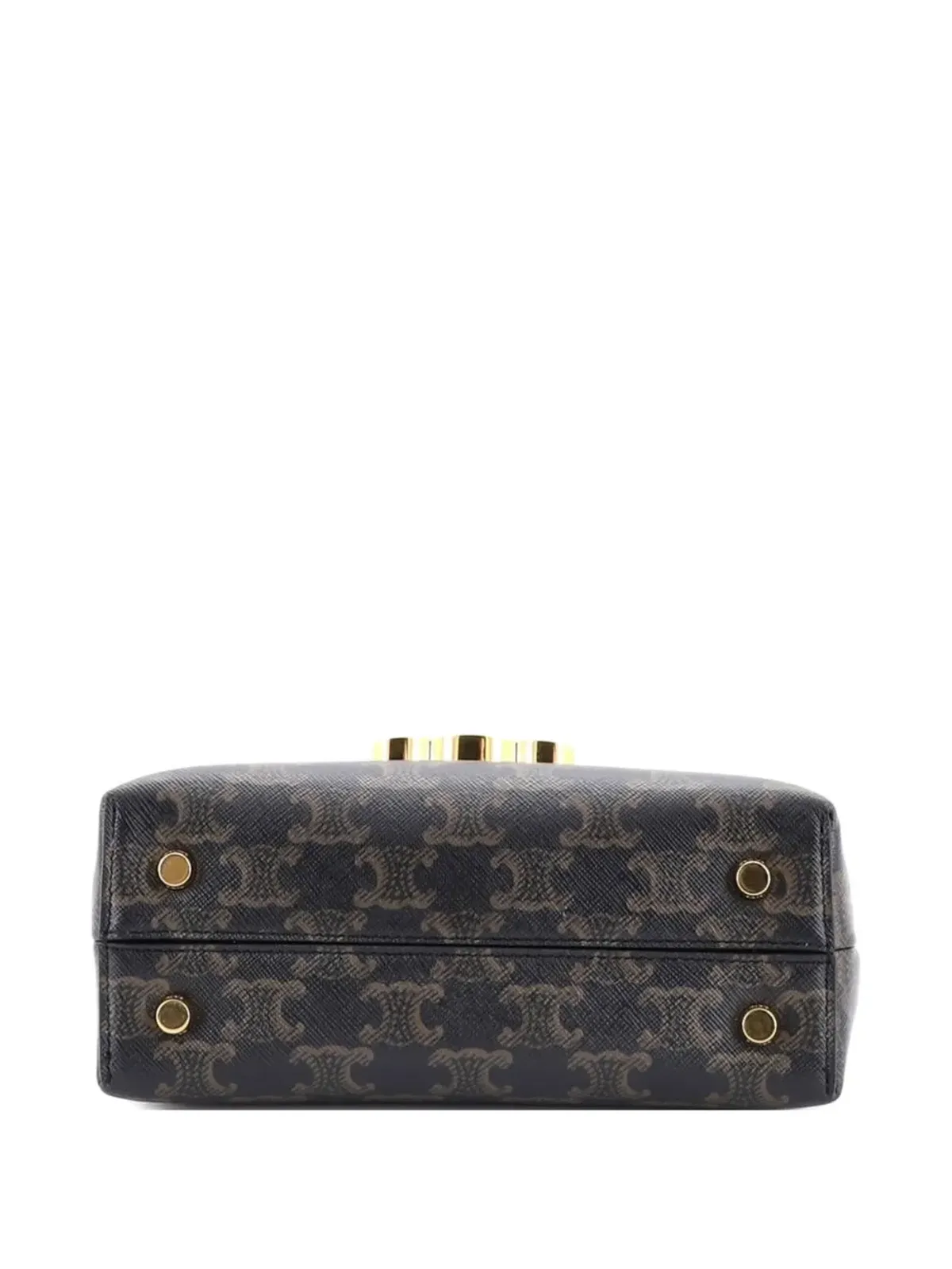 Celine Pre-Owned Ninoトップハンドルバッグ Triomphe コーテッドキャンバス ティーン・サッチェル - ブラウン - 画像4