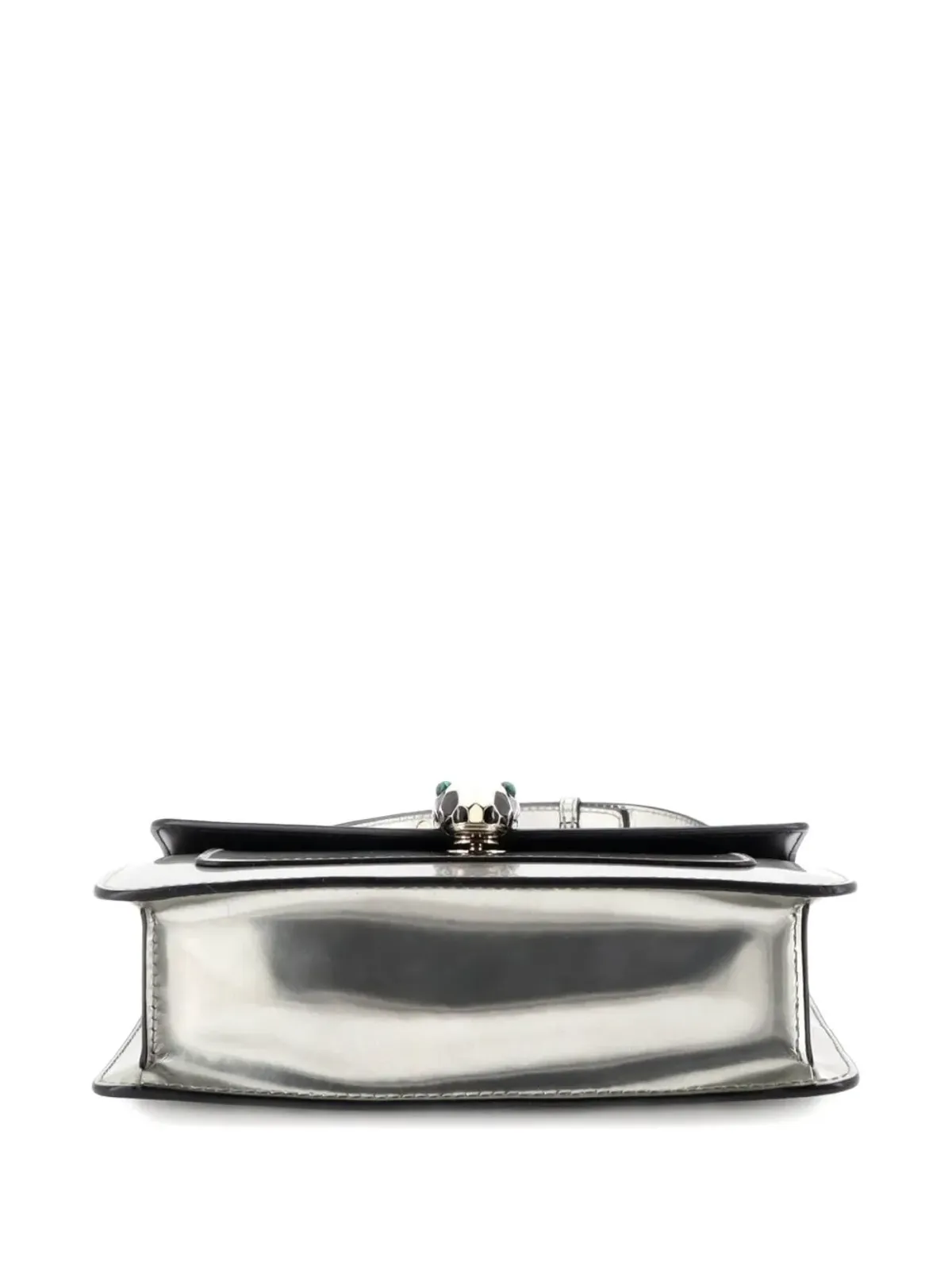 Bvlgari Vintage セルペンティフォーエバー メタリックレザー 小型ショルダーバッグ - 画像4