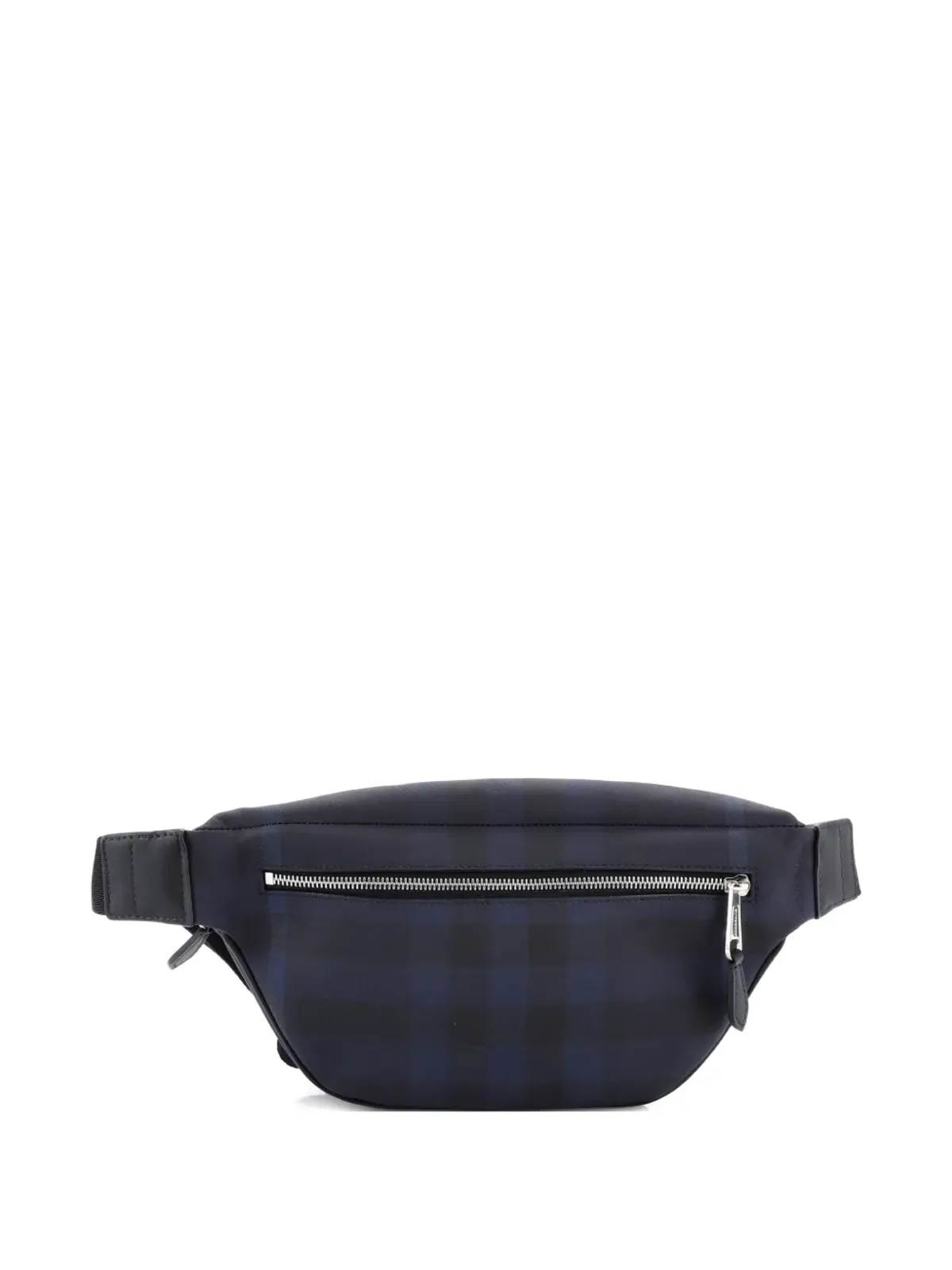 Burberry Pre-Owned カソン バムバッグ チェック柄 E-Canvas ミディアム ベルトバッグ ブルー - 画像2