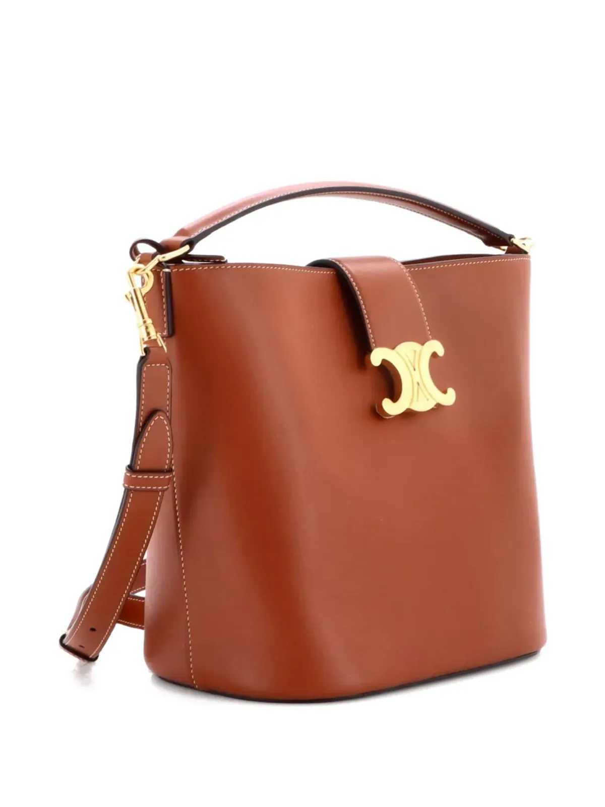 Celine Pre-Owned ルイーズバッグ レザー バケットバッグ - 画像3