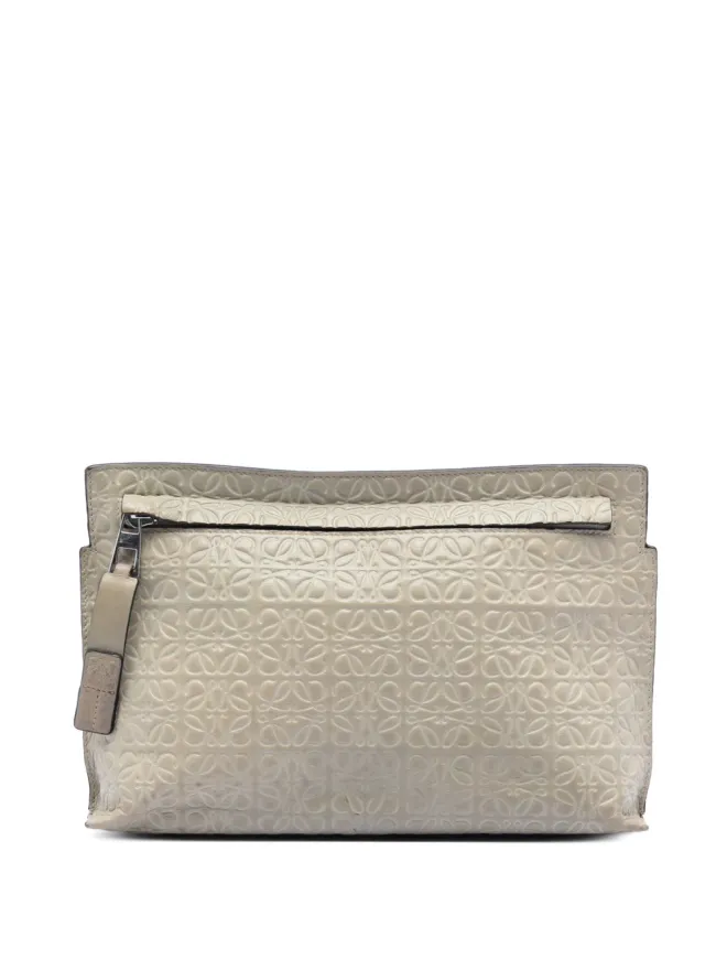 Loewe Pre-Owned Loewe Pre-Owned 2016 Embossed Calfskin Anagram Repeat T クラッチバッグの商品画像