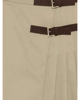 Semicouture バックルディテールプリーツミディスカート - サムネイル3