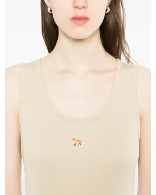 Maison Kitsuné ロゴ刺繍入りリブ編みタンクドレス - サムネイル5