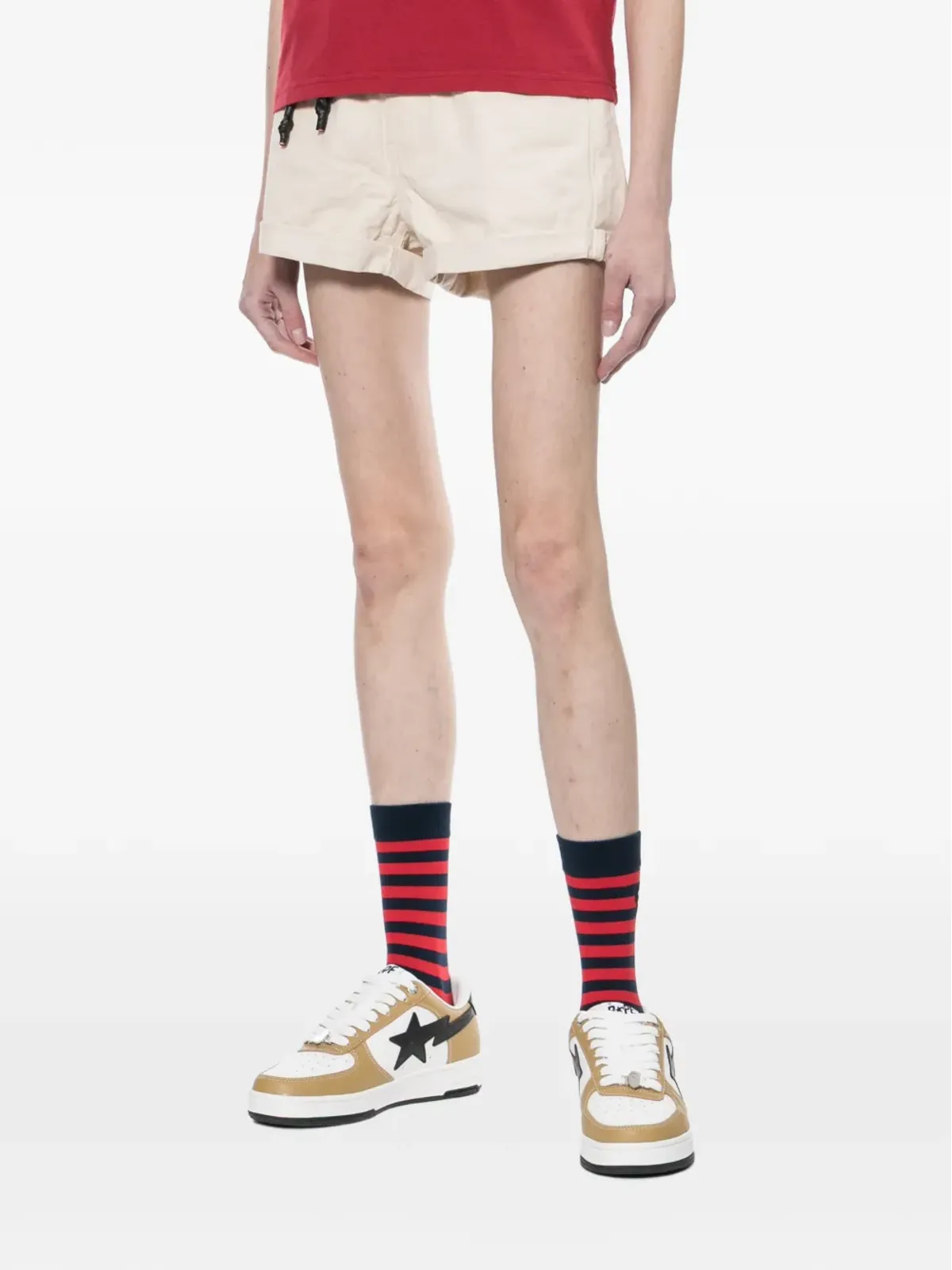 APEE™ by A BATHING APE ベルト付きカフショーツ - 画像3