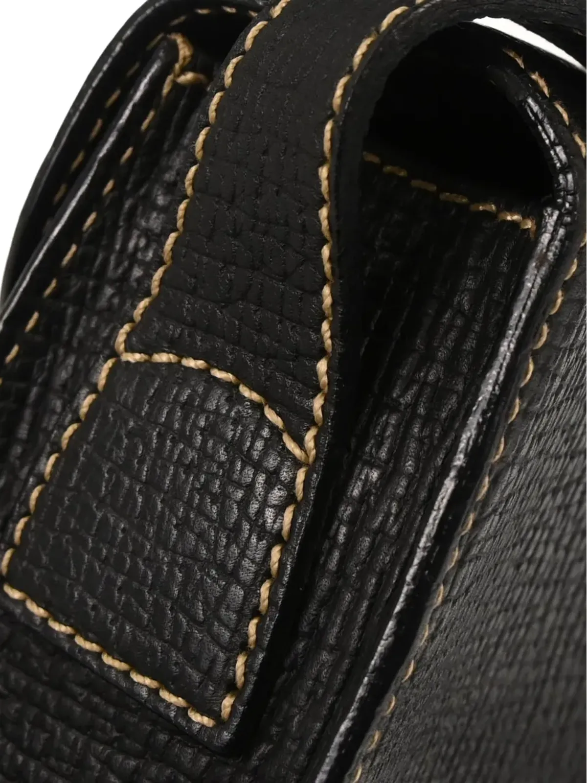 Loewe ビンテージ トップステッチ ショルダーバッグ - 画像5