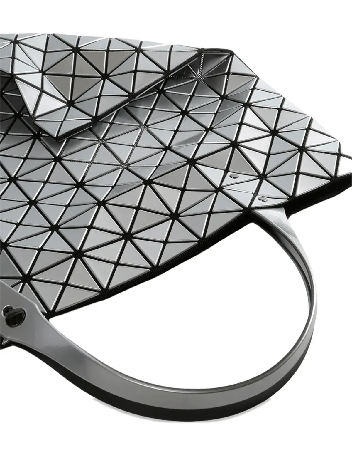 Bao Bao Issey Miyake 幾何学模様トートバッグ - シルバー - 画像3