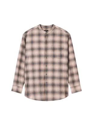 Giorgio Armani 衿なしチェック柄シャツ - ニュートラルカラー - サムネイル1