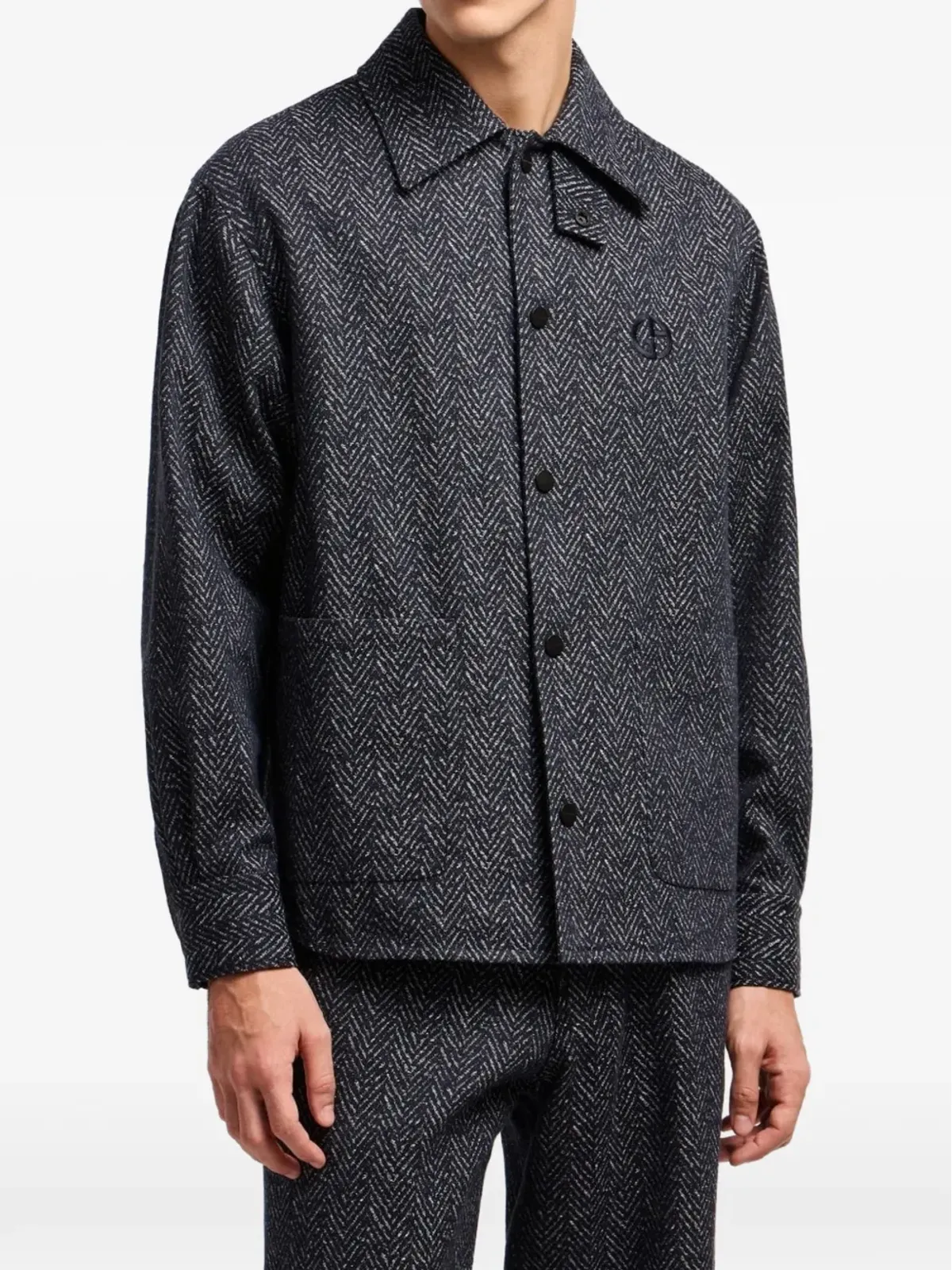 Giorgio Armani ジャカード シャツジャケット - 画像2