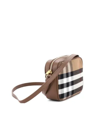 Burberry Pre-Owned カメラバッグ ハウスチェック キャンバス クロスボディバッグ ブラウン - サムネイル3