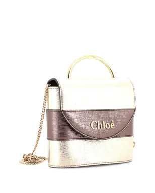 Chloé Pre-Owned アビー ロック バッグ レザー スモール クロスボディバッグ - ゴールド - サムネイル3