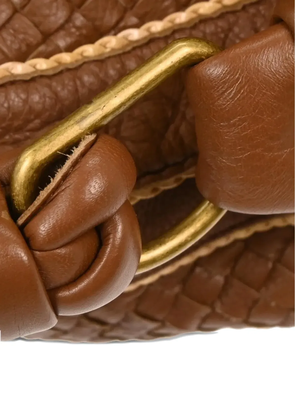 Bottega Veneta Pre-Owned イントレチャート トートバッグ（ブラウン） - 画像3