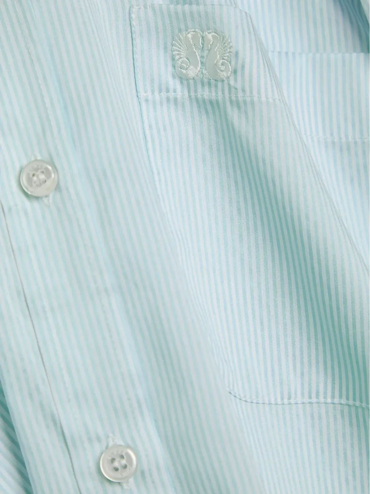 Blazé Milano アナバス ポケット付きストライプシャツ - Blue - 画像2