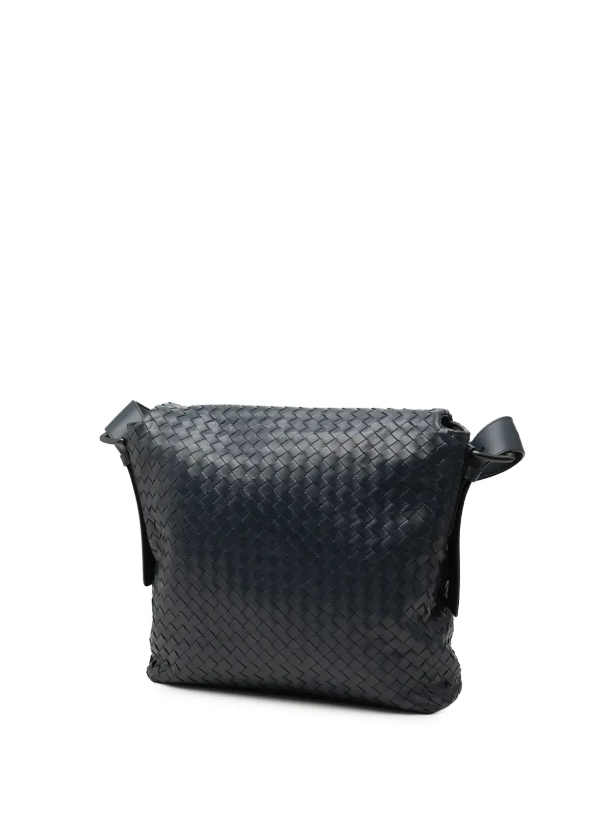 Bottega Veneta Pre-Owned イントレッチャート ナパ フラップ クロスボディバッグ - ブラック - 画像3