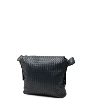 Bottega Veneta Pre-Owned イントレッチャート ナパ フラップ クロスボディバッグ - ブラック - サムネイル3