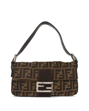 Fendi Pre-Owned 2009 バゲット Zucca ショルダーバッグ ブラウン - サムネイル1