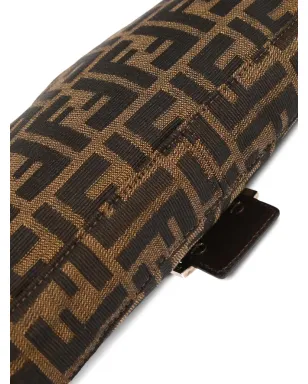 Fendi Pre-Owned 2009 バゲット Zucca ショルダーバッグ ブラウン - サムネイル4