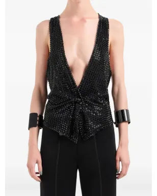 Giorgio Armani V-neck装飾ウェストコート - サムネイル2