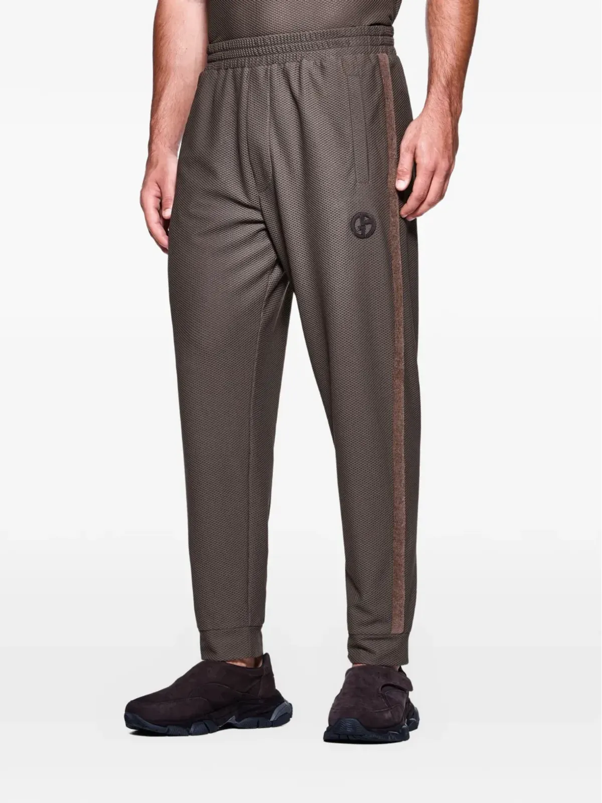 Giorgio Armani ストライプロゴパンツ - 画像2