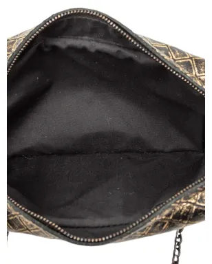 Bottega Veneta Pre-Owned メタリックカーフスキン インテレッチオミラージュ チェーンフラップ クロスボディバッグ - ゴールド - サムネイル5