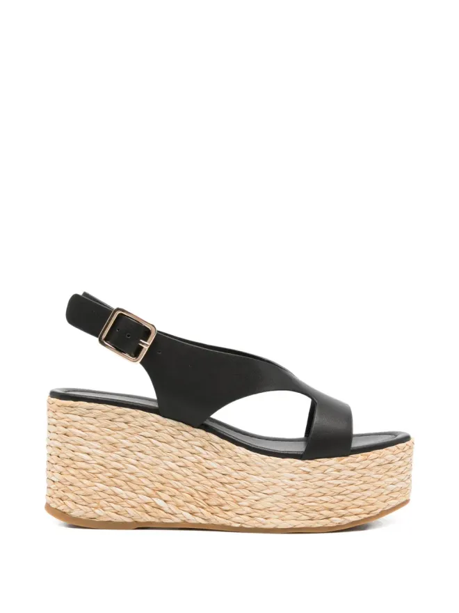 Paloma Barceló Paloma Barceló ハドソン プラットフォーム レザー サンダル - ブラックの商品画像
