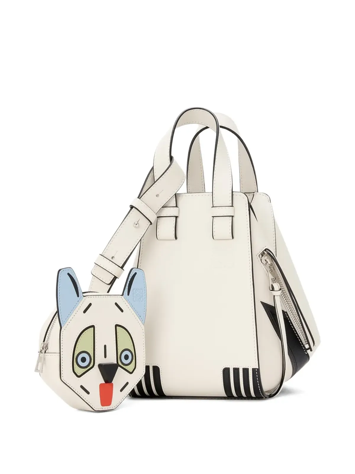 LOEWE ハモック アニマルフェイス ジップ付き トートバッグ - 画像3