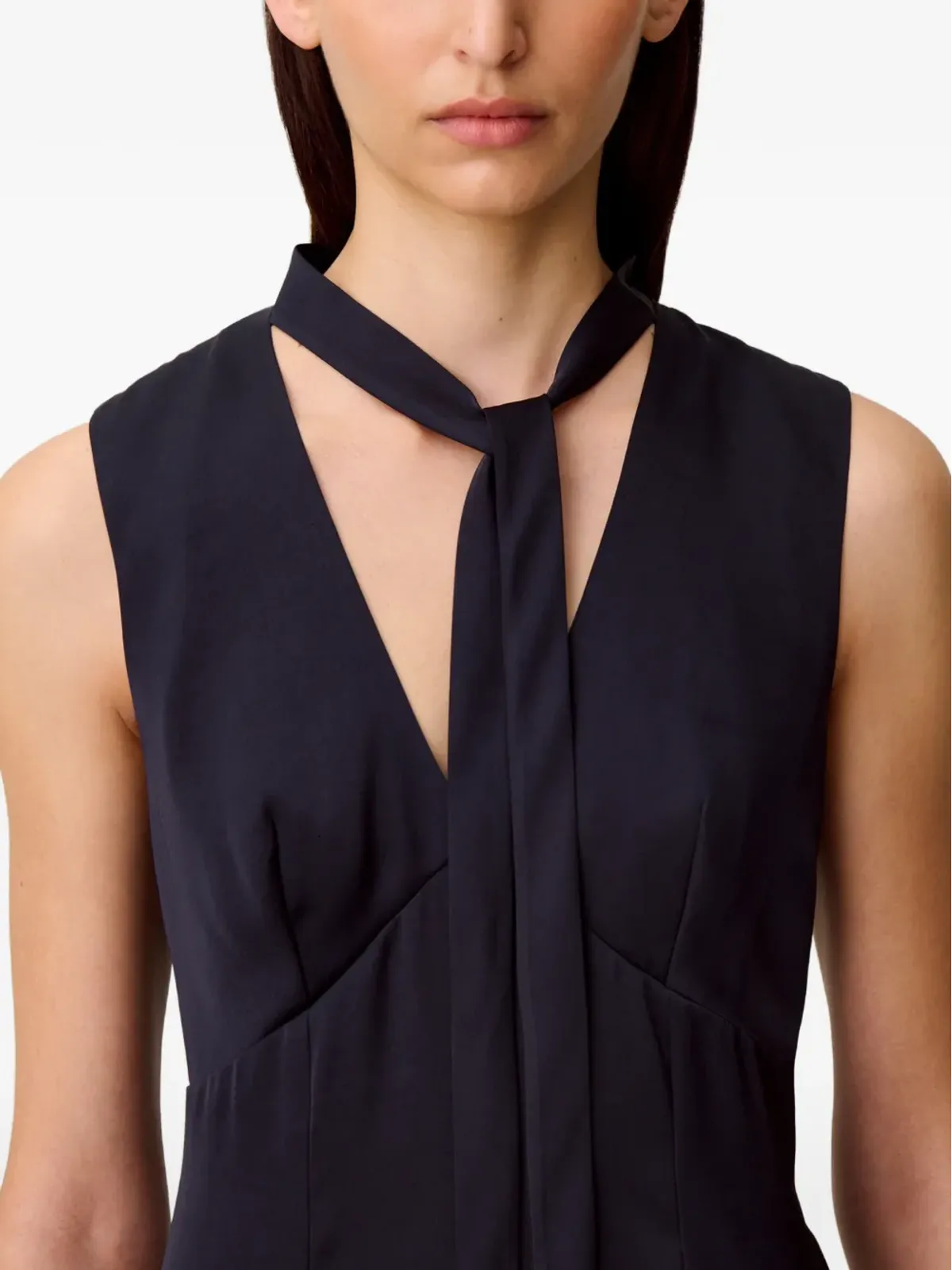 Claudie Pierlot ネックタイ付きジャンプスーツ - 画像5