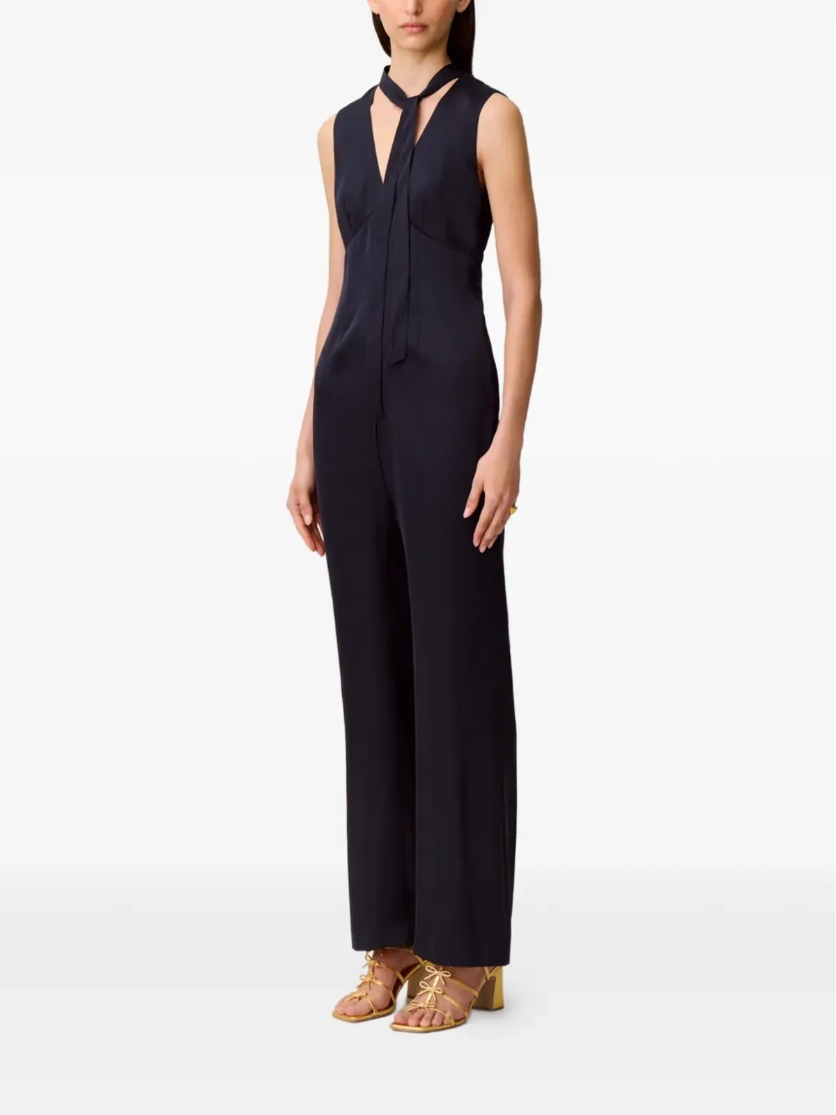 Claudie Pierlot ネックタイ付きジャンプスーツ - 画像3