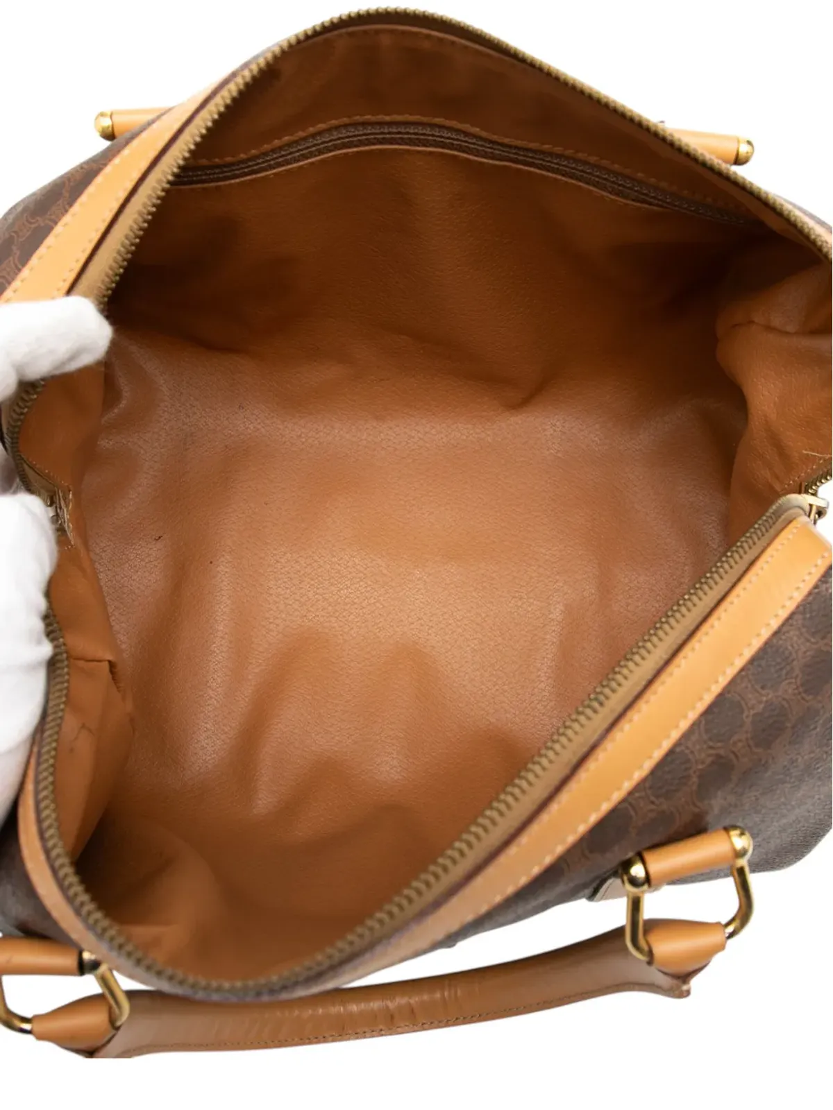 Celine Pre-Owned マカダム コーテッドキャンバス ボストンバッグ - 画像5