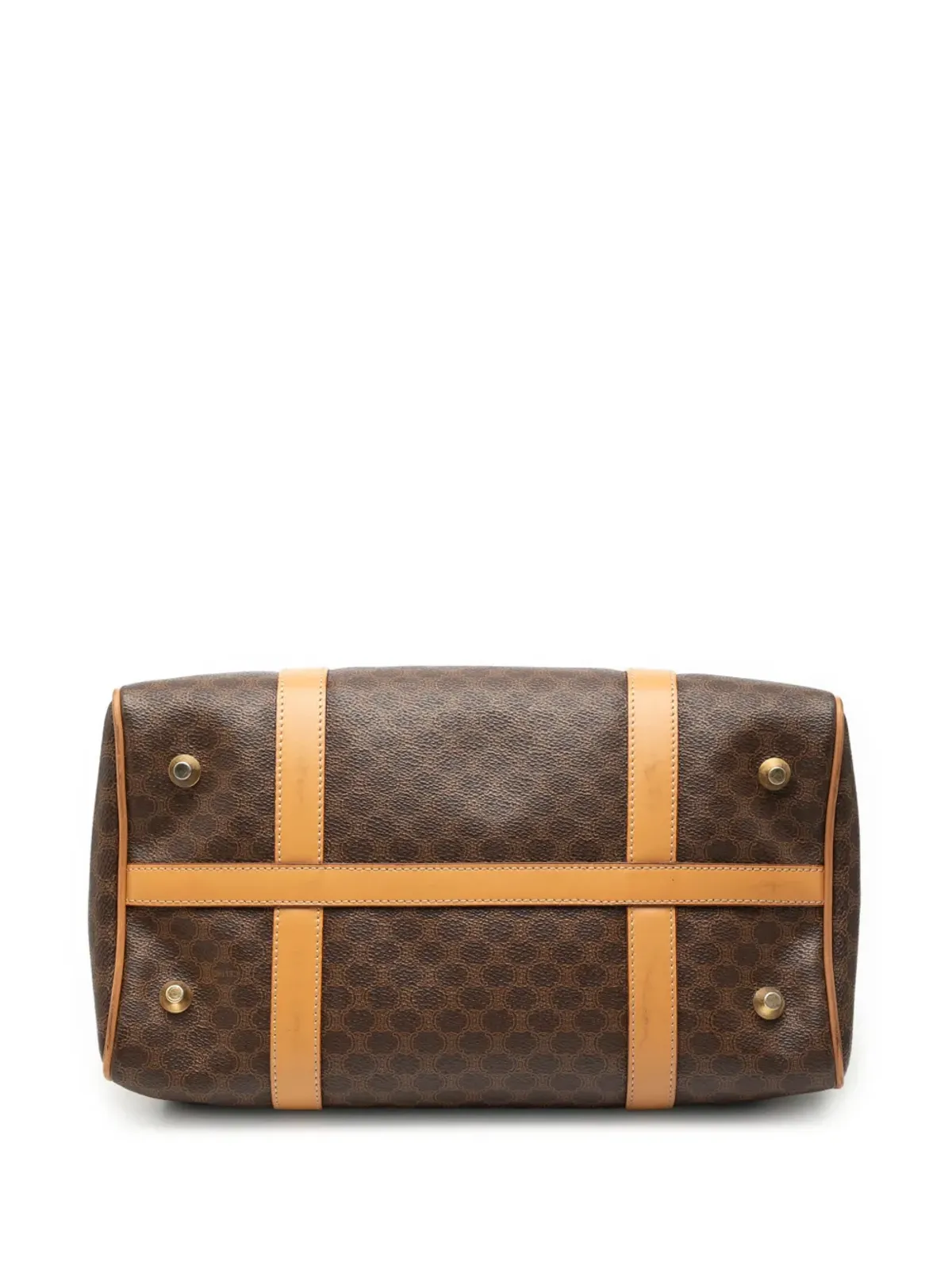 Celine Pre-Owned マカダム コーテッドキャンバス ボストンバッグ - 画像4