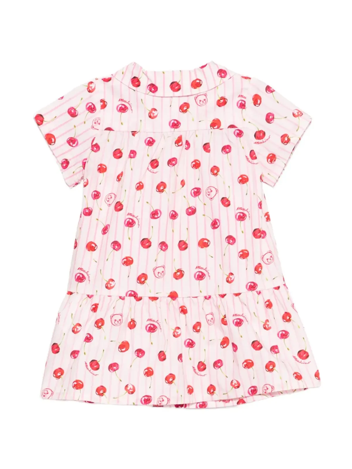 Moschino Kids ピーターパンカラー プリントドレス - 画像2