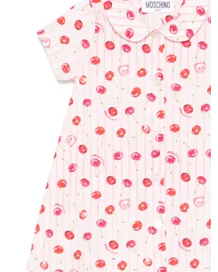 Moschino Kids ピーターパンカラー プリントドレス - サムネイル3