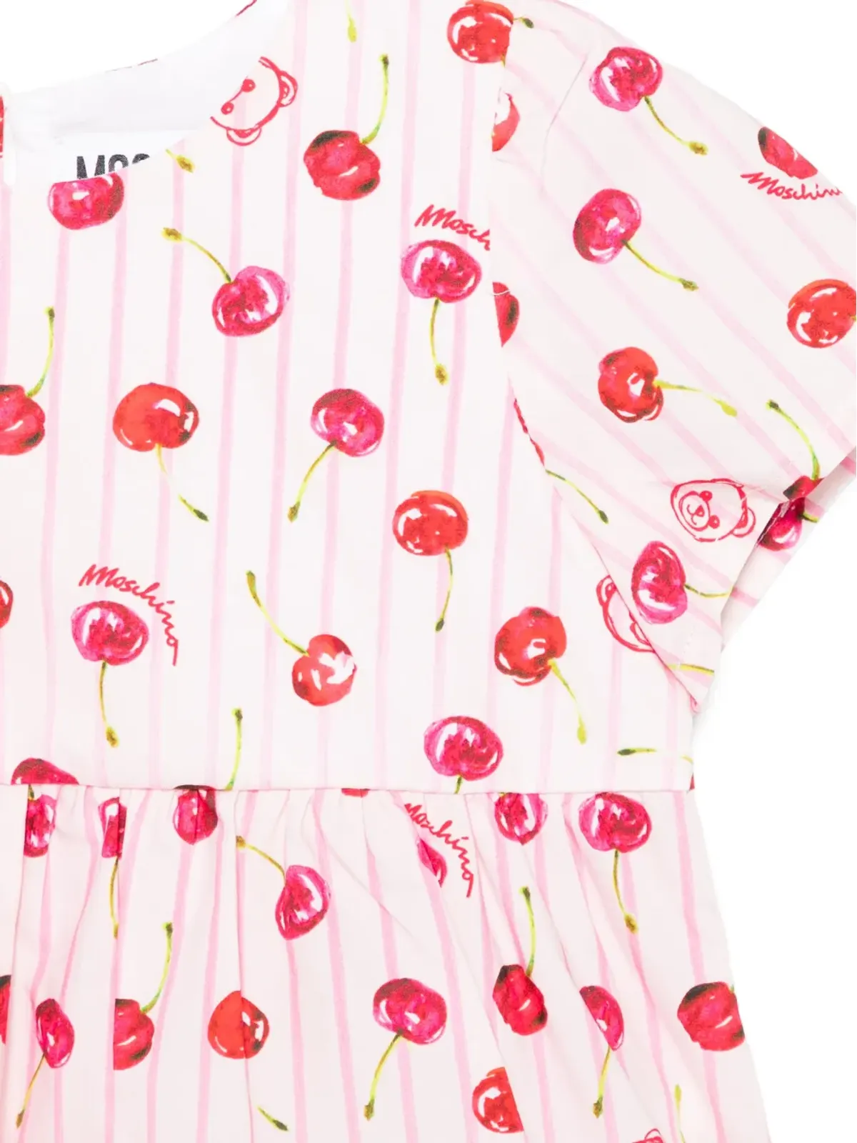 Moschino Kids ストライプ柄ショートパンツセット - Pink - 画像3