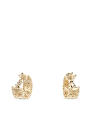 Van Cleef & Arpels 2020s ペルレ トレフル ダイヤモンド フープ ピアス - ゴールド - サムネイル2