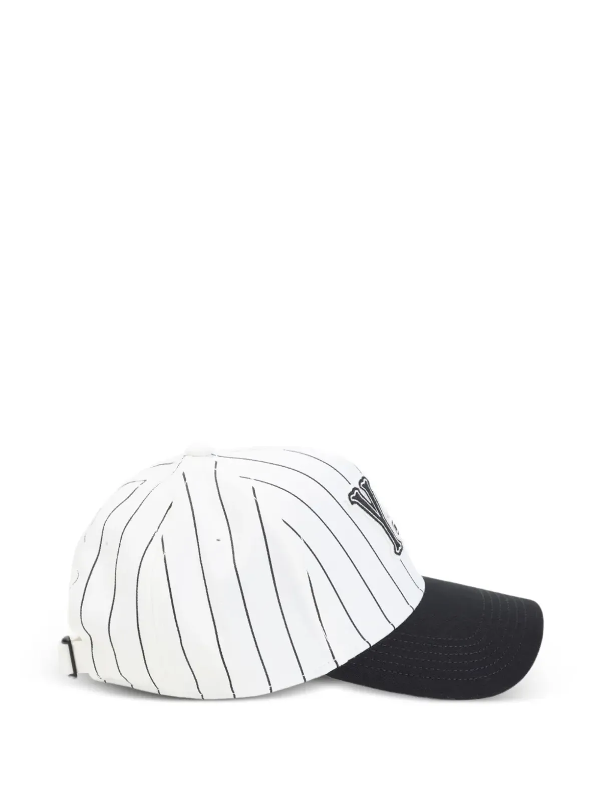 Y-3 ピンストライプ ロゴディテール ベースボールキャップ - White - 画像2