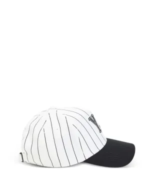 Y-3 ピンストライプ ロゴディテール ベースボールキャップ - White - サムネイル2