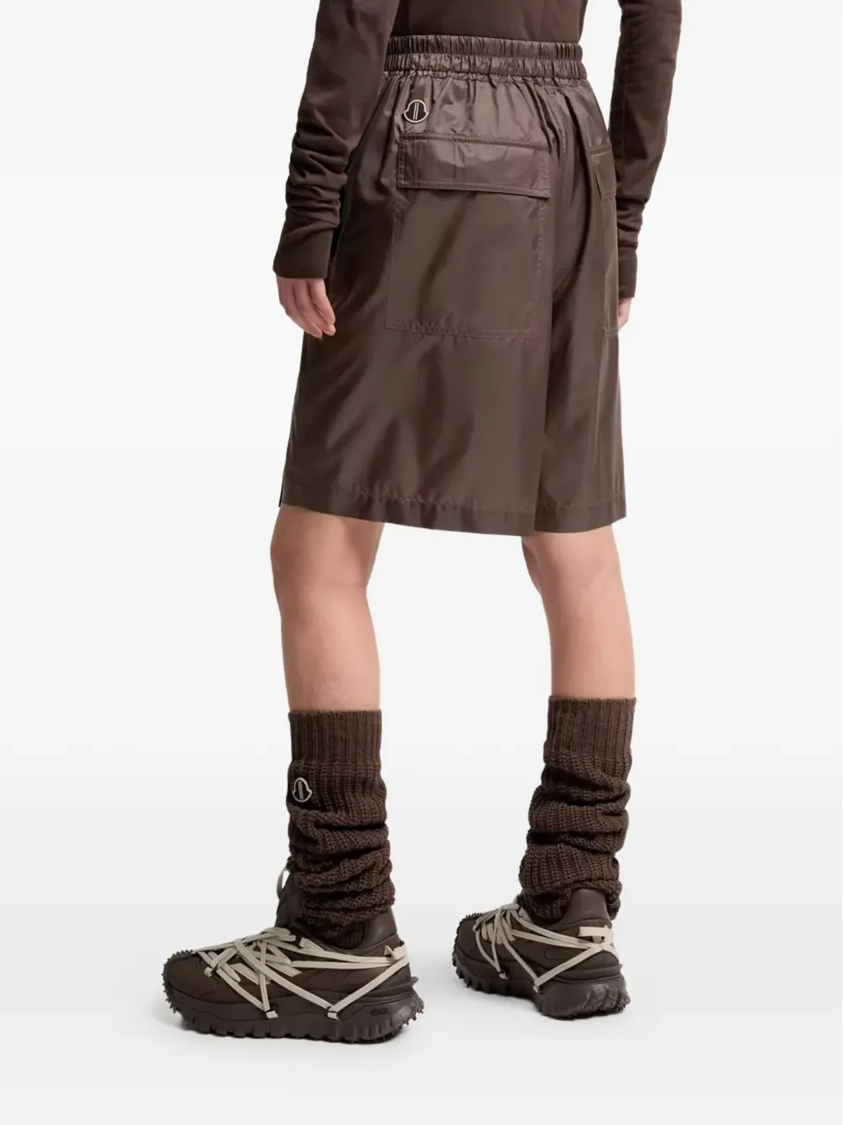 Moncler + Rick Owens キルトショーツ ドローストリング付き スカート風ショーツ - 画像2